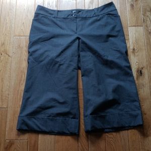 Lane Bryant Heathered Charcoal Gauchos